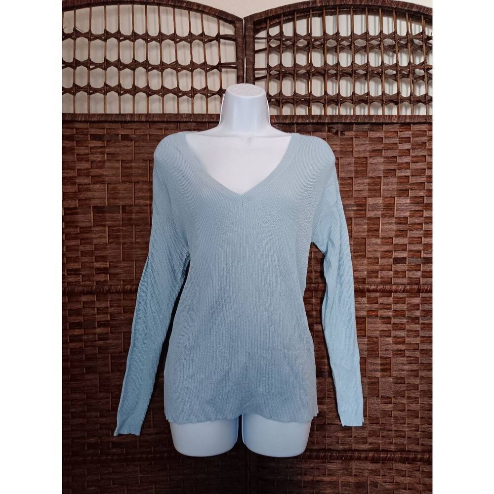 Abound Blue Ribbed Knit Sweater
